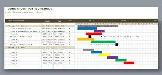 Excel Construction Schedule Templates