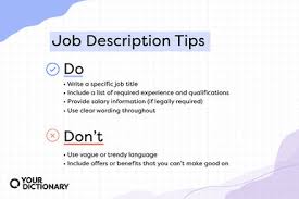 job definition meaning yourdictionary