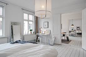 white floor create a beautiful clean
