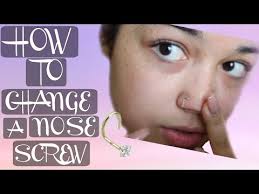 how to take out nose ring