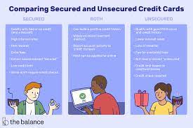 Applying for a secured credit card allows you to rebuild or establish your credit history while enjoying most of the privileges of borrowing with a traditional credit card. Secured Vs Unsecured Credit Card What S The Difference