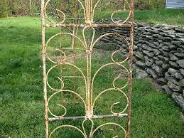 large vintage wrought iron flower arch