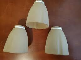 3 Pack Ceiling Fan Light Covers Tea Stain Glass Decoration Hunter Set 611748359215 Ebay