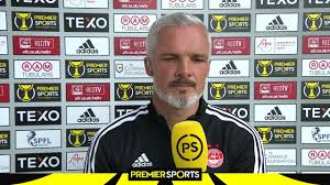 Aberdeen manager Jim Goodwin reacts to Premier Sports Cup win over Raith  Rovers - YouTube