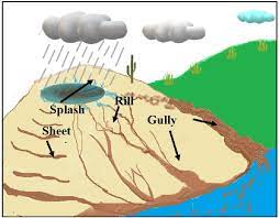 the types of soil erosion by water