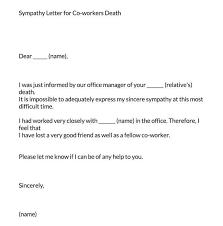 condolence letter exles