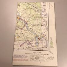 1968 Dubuque Aeronautical Chart Vintage Iowa Map Cedar