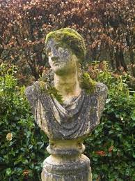 Garden Statues Statue Growing Moss