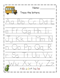 There are 8 exercises with sho. Alphabet Worksheets For 4 Year Olds Letter Worksheets