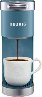 keurig k mini plus single serve k cup pod coffee maker evening teal