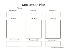 unit lesson plan template have fun