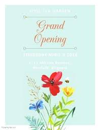 Grand Opening Template Elegant Grand Opening Flyer Template