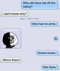 So with that in mind, we've rounded up some nsfw knock knock jokes that are just bad enough to not be ok at work, but dirty enough to make your raunchiest friend giggle. 60 Still Funny Knock Knock Jokes To Have Fun With