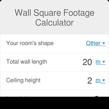 Wall Square Footage Calculator