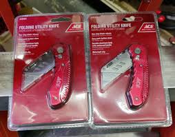 ace folding utility knife red 2445401