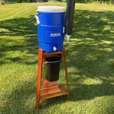 water cooler kit acacia wood sit high