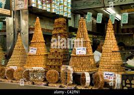 Damascus Syria Bakery Baklava Sweet Pastry Bazaar Souk Souq Center  gambar png