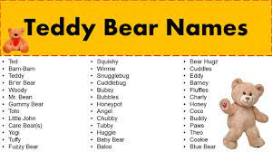 Cute Teddy Bear Girl Names gambar png