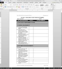 Fsms Food Safety Audit Checklist Template Fds1160 3