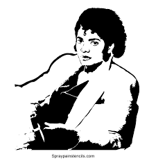 Coloring options also include micas. Michael Jackson Stencils