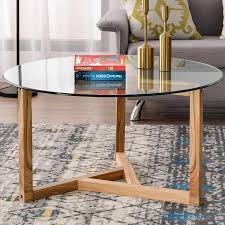 Sy Wood Base Coffee Table