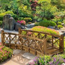 Outsunny 4ft Wooden Garden Bridge Arc