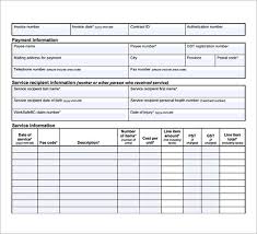 Medical Billing Invoice Template Free Forms Templates Yelom