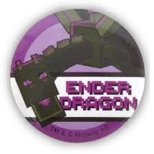 minecraft tin badge ender dragon