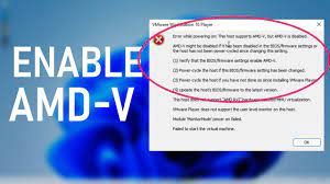 how to enable amd v in bios fix host