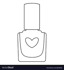 white nail polish bottle vector image