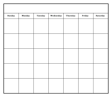 4 Month Calendar Template Read Create Your Own With This Fill In The