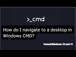 navigate to desktop in command prompt