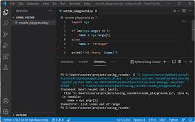 python in vscode running and debugging