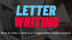 write a letter to your representative