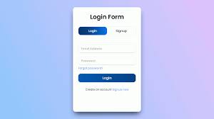 login signup form switcher with html