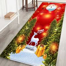 christmas carpet mats thickened flannel
