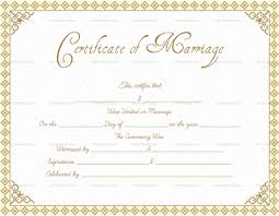 Editable Blank Marriage Certificate Templates For Word