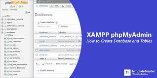 xp phpmyadmin how to create