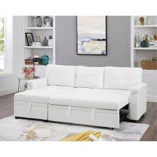 maykoosh white velvet sofa sleeper