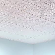 100 sq ft white suspended ceiling kit