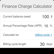 finance charge calculator