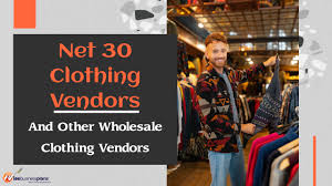 top 12 net 30 clothing vendors and
