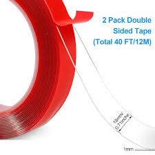 double sided tape 2 pack heavy duty 3