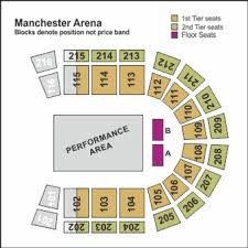 75 Prototypical Manchester Arena Seating Map