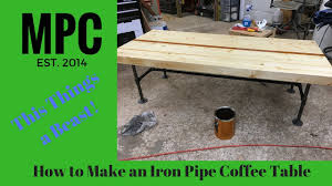 Iron coffee table legs ladynorsemenvolleyball org. How To Make An Iron Pipe Coffee Table Youtube