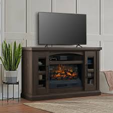 62in Warm Brown Electric Fireplace