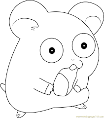Free printable hamster coloring pages. Hamtaro The Hamster Coloring Page For Kids Free Hamtaro Printable Coloring Pages Online For Kids Coloringpages101 Com Coloring Pages For Kids