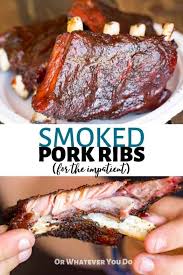 faster smoked pork ribs shortcut baby