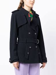 Chanel Pre Owned Short Belted Trench