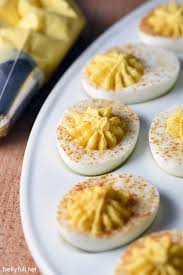 Remove the eggs from the hot water, and rinse with cold water. Classic Deviled Eggs Recipe Belly Full